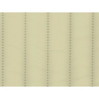 Kunstleder Stepp Stripe creme