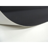 Autostoff Polsterstoff Flachgewebe schwarz B180 (2 mm Schaumrücken und Charmeuse)