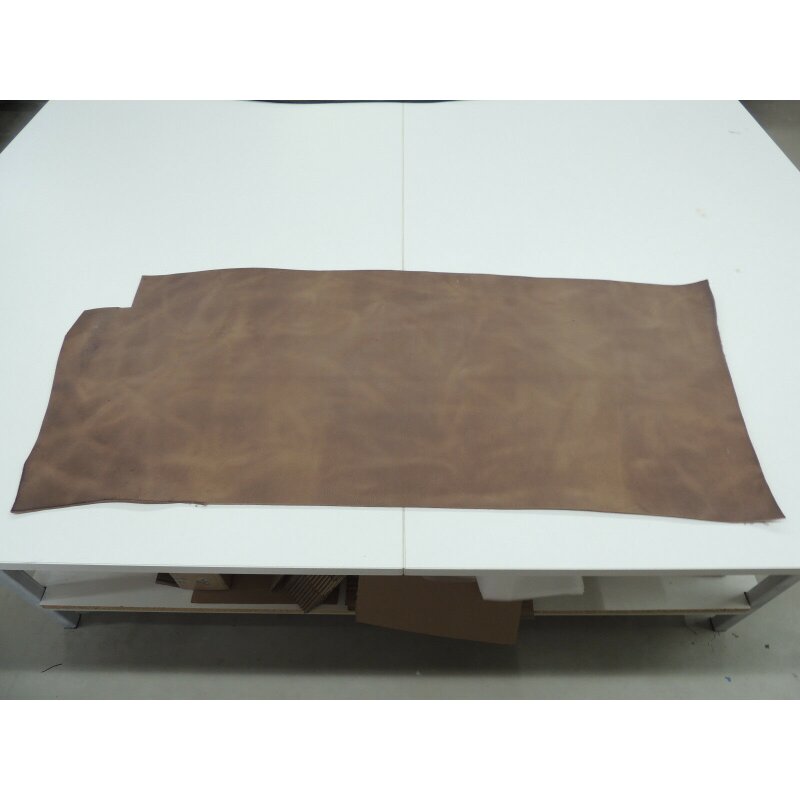 Blankleder Büffel braun antik 0,7-0,9 qm...
