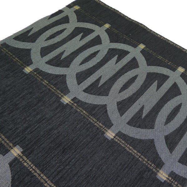 Autostoff Oldtimer schwarz Opel Logo Manta Ascona 400