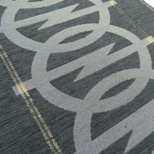 Autostoff Oldtimer schwarz Opel Logo Manta Ascona 400