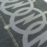 Autostoff Oldtimer schwarz Opel Logo Manta Ascona 400