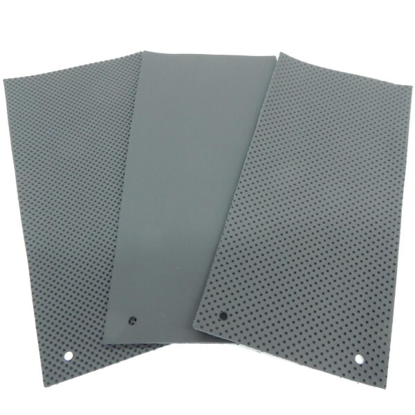 Lenkradleder Armaturenbrettleder Autoleder schwarz jet / Nappa schwarz