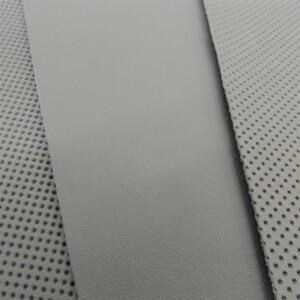 Lenkradleder Armaturenbrettleder Autoleder schwarz jet Prägung MP / Nappa schwarz