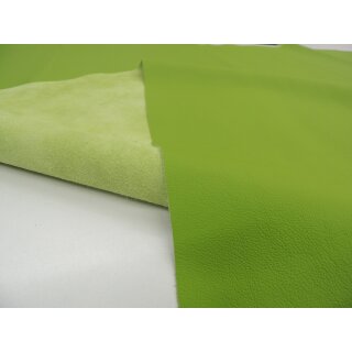 Polsterleder Puerto 10,19 qm Farbe apfelgrün Lederhäute Rindleder Möbelleder gedecktes Leder 1,0-1,2