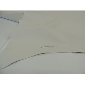 Halbe Haut Rindleder Polsterleder mit Fleckschutz creme hell 2,50 qm