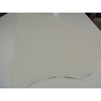 Halbe Haut Rindleder Polsterleder mit Fleckschutz creme hell 2,50 qm