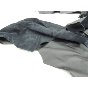 Premium Leder Z 75 Semi-Anilin schwarz Abrisse