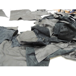 Premium Leder Z 75 Semi-Anilin schwarz Abrisse