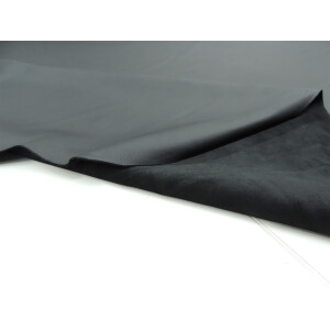 Lederhaut Puerto schwarz Polsterleder Rindleder 1,0 - 1,2 mm Farbe schwarz 4,35 qm