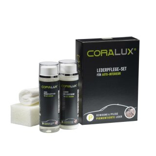 CORALUX® Lederpflege-Set für Autoleder